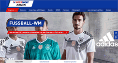 Desktop Screenshot of intersport-armin.de